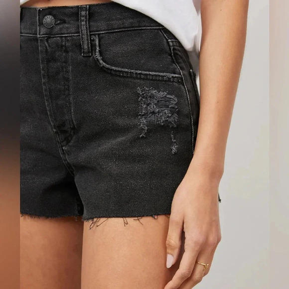 NWT!! Rails - The Fairfax High Rise Cut Off Shorts - Ash Black - Size 26 - Picture 2 of 9